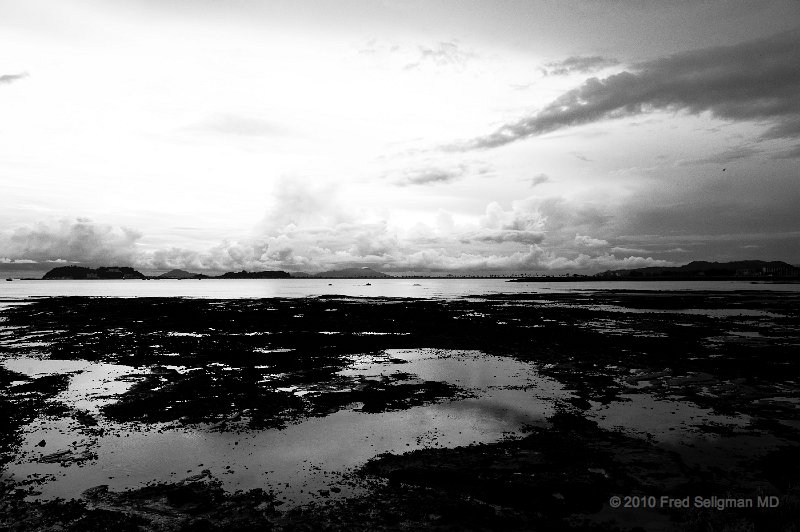 20101201_182516 D3S.jpg - View of the Amador Causeway which conects Panama City with 3 small islands in the Pacific.   The Causeway was made from the dredgings of the Canal